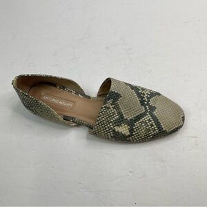 Antonio Melani Flats Zyon Snake Print Leather D'Orsay 5M‎